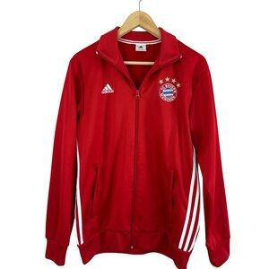 Adidas FC Bayern Munchen Munich Tracksuit Top Track Jacket Futbol Soccer Sz M